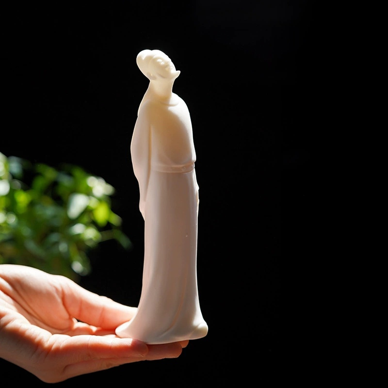 Творческий древний персонаж Ли Бай керамическая Статуя Кукла китайская гостиная плед кабинет украшения дома