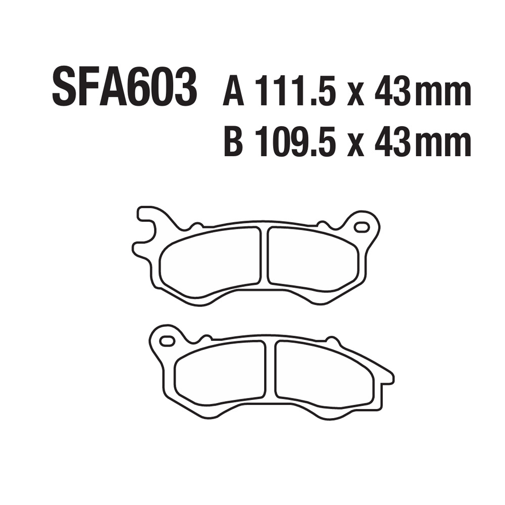 Motorcycle disc brake pad brake pad disc brake pad brake pad jiangge SH PCX 50 125 150 SFA603