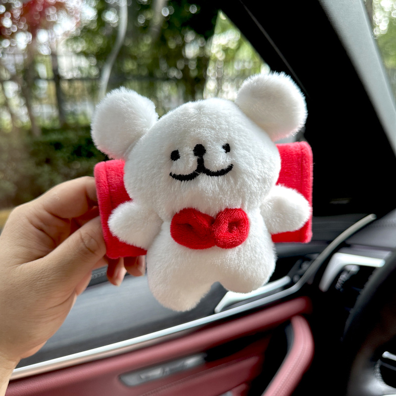 Cartoon cute line puppy car pasaman mango cubierta accesorios manija de puerta decoración interior muñeca moda