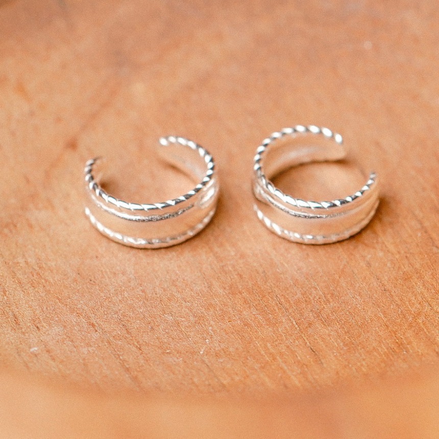 Por fin de semana Corea 925 plata de ley, pinzas de hueso de oreja coreana, estilo simple, círculo geométrico de todo fósforo diario, textura femenina