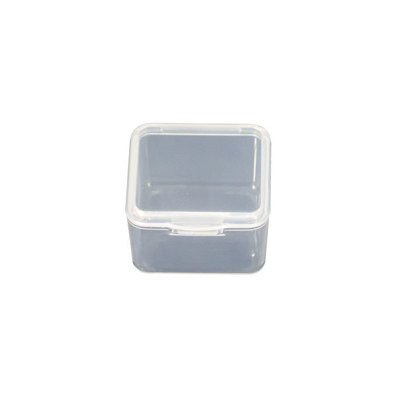 Square plastic storage system, bag accessory, transparent storage box