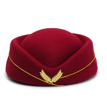 空姐帽  新款毛呢貝雷帽女款英倫表演帽演出帽韓版時尚禮帽樂隊帽