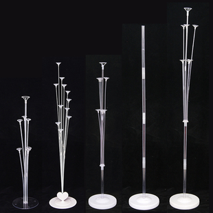 Table Floating Balloon Bracket Tube Floor Transparent Banquet Base Drag Rod Floor Floating Column Platform Road Lead Decoration
