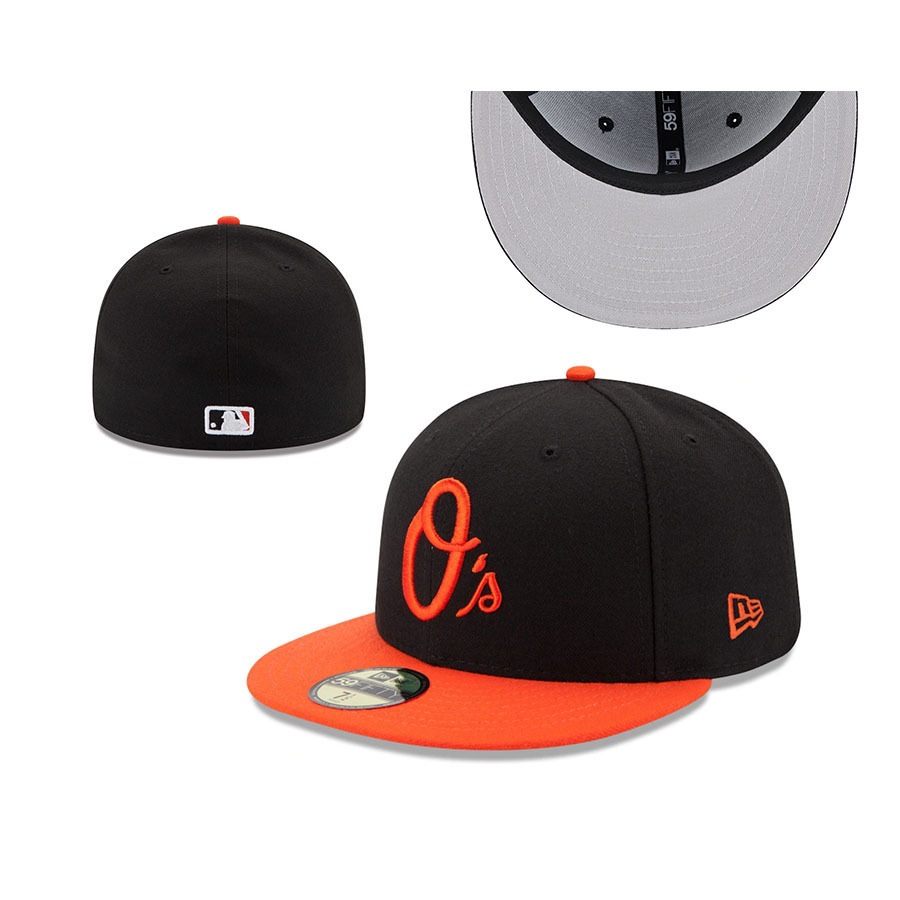 New Era Baltimore Orioles 59FIFTY Cap Black/Orange