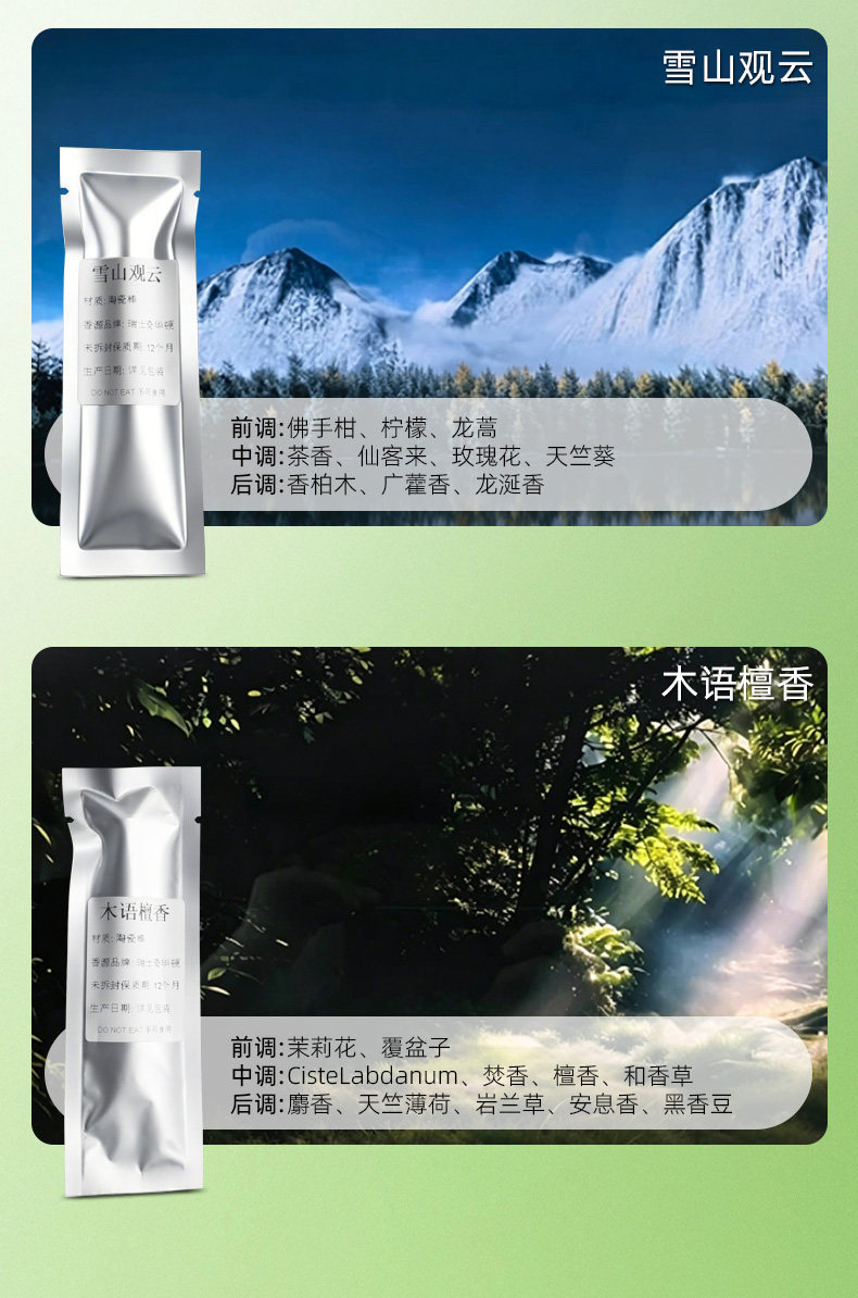 Suitable for Toyota Camry, Rongfang, and Bozhi 7, fragrance replacement core for car fragrance system, same model as the original car refill pack