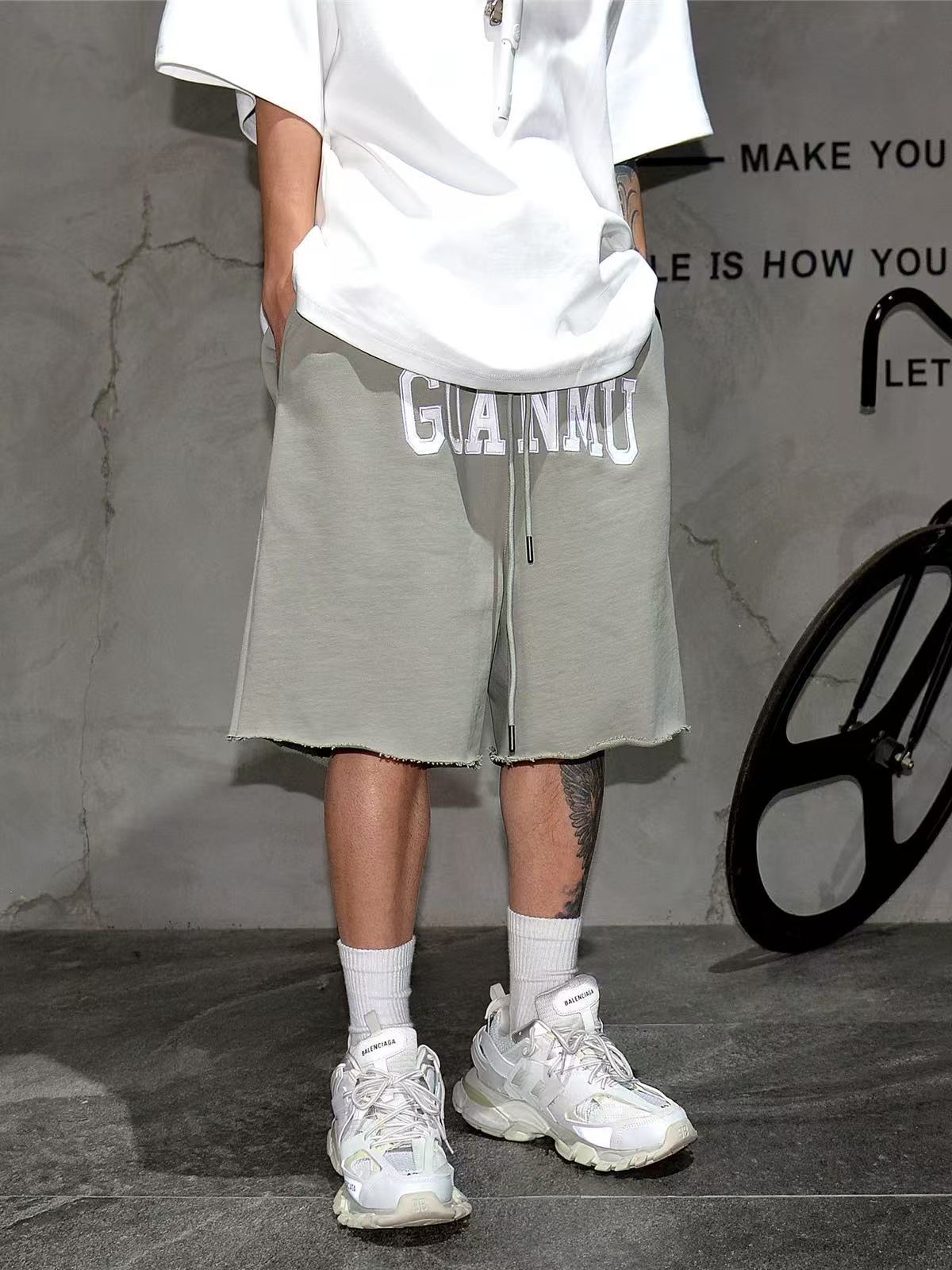 2025 marca de tendencia transfronteriza pesada para hacer viejos pantalones de verano pantalonés retro pantalonés deportivo casual pantalonés