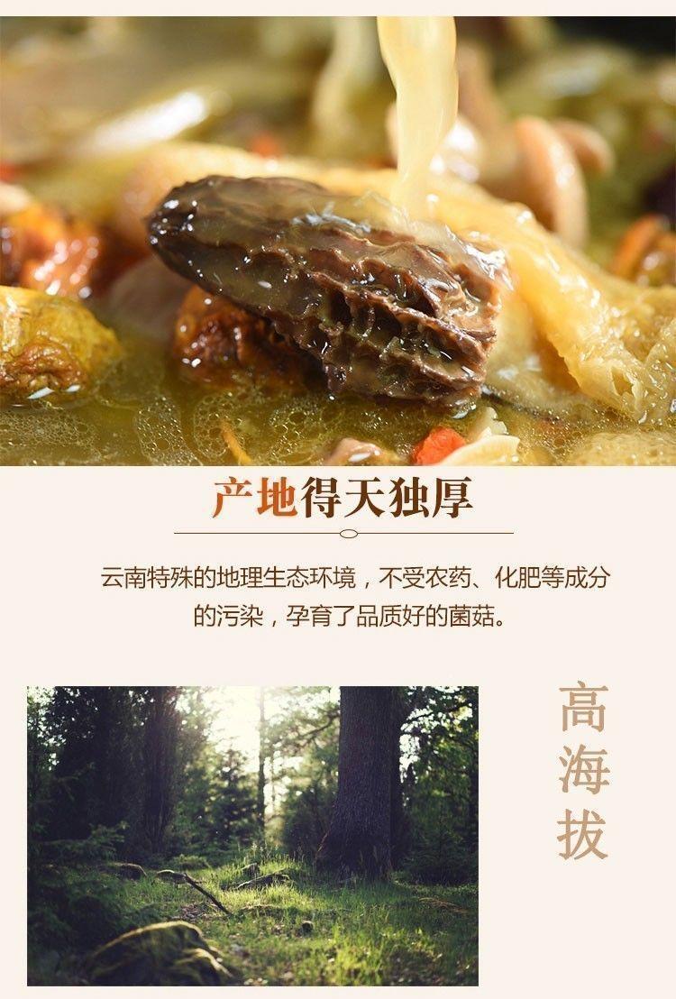 Dried Morel Mushrooms Yang Du Jun 100g Sun-Dried Culinary Fungi preparation