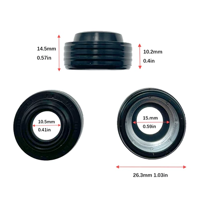 Applicable to Denso 10PA15C17C Air Conditioning Compressor Oil Seal Kia Mitsubishi Jeep Air Conditioning Pump Head Shaft Seal Toyota (Soyutma sisteminin digər hissələri) - oil-seal-10s