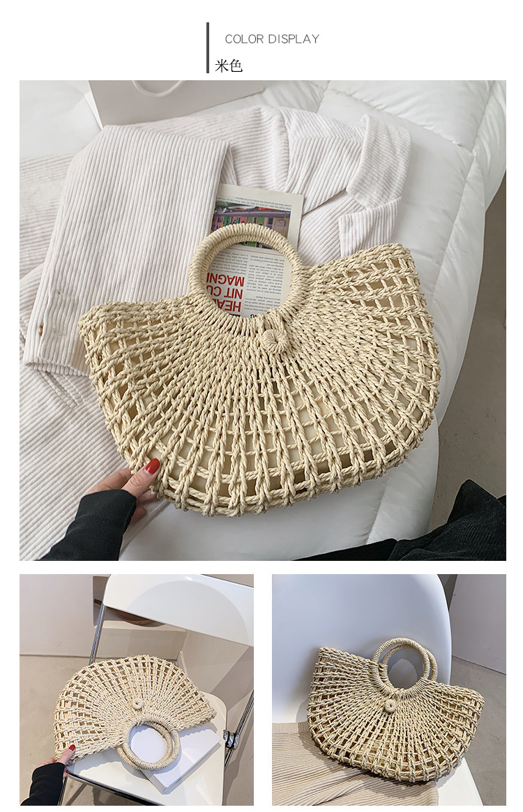 Simple Fashion Straw Woven Bag display picture 8