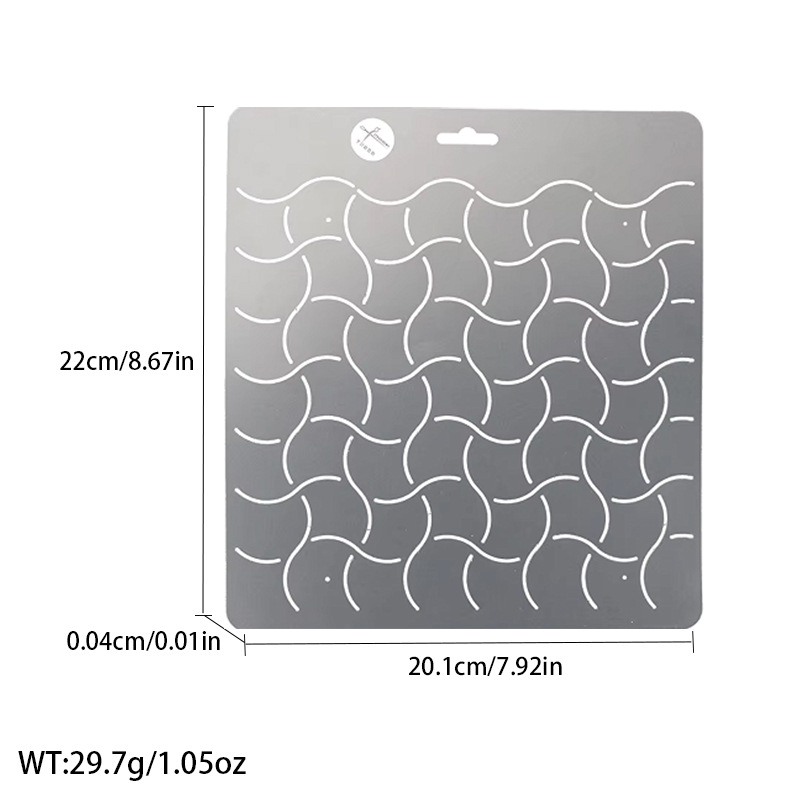 Línea presionando Plantilla de bordado plantilla patrón de ciruela bambú acolchado tablero de dibujo plantilla de bordado herramienta de patchwork