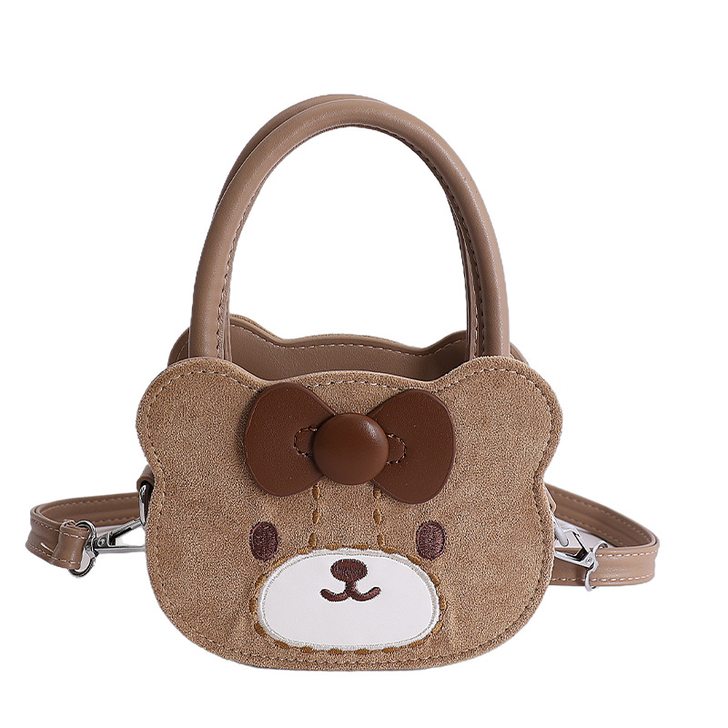 Caricatura lindo oso, bolsos de hombro para niños y niñas, bolsos de mano para bebés, bolsos de moda para niños.