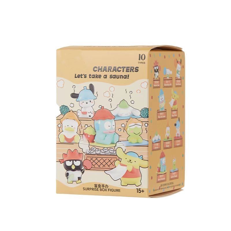 名创优品三丽鸥一起蒸桑拿玉桂狗丑鱼大耳狗帕恰狗布丁狗盲盒摆件|undefined