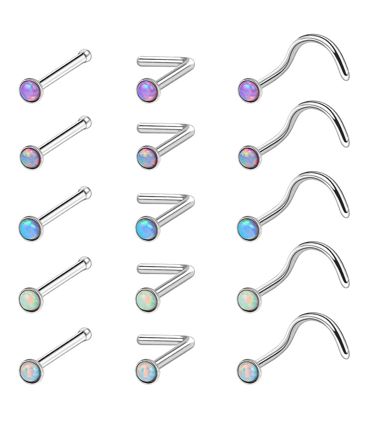 Labret piercing jewelry detail image