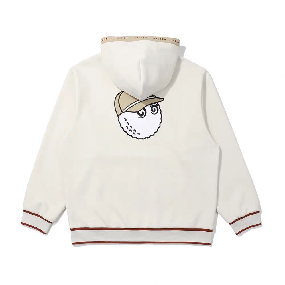 25 Golf Wear Autumn and Winter Men's Golf Logo Color Matching Hooded Breathable Pullover