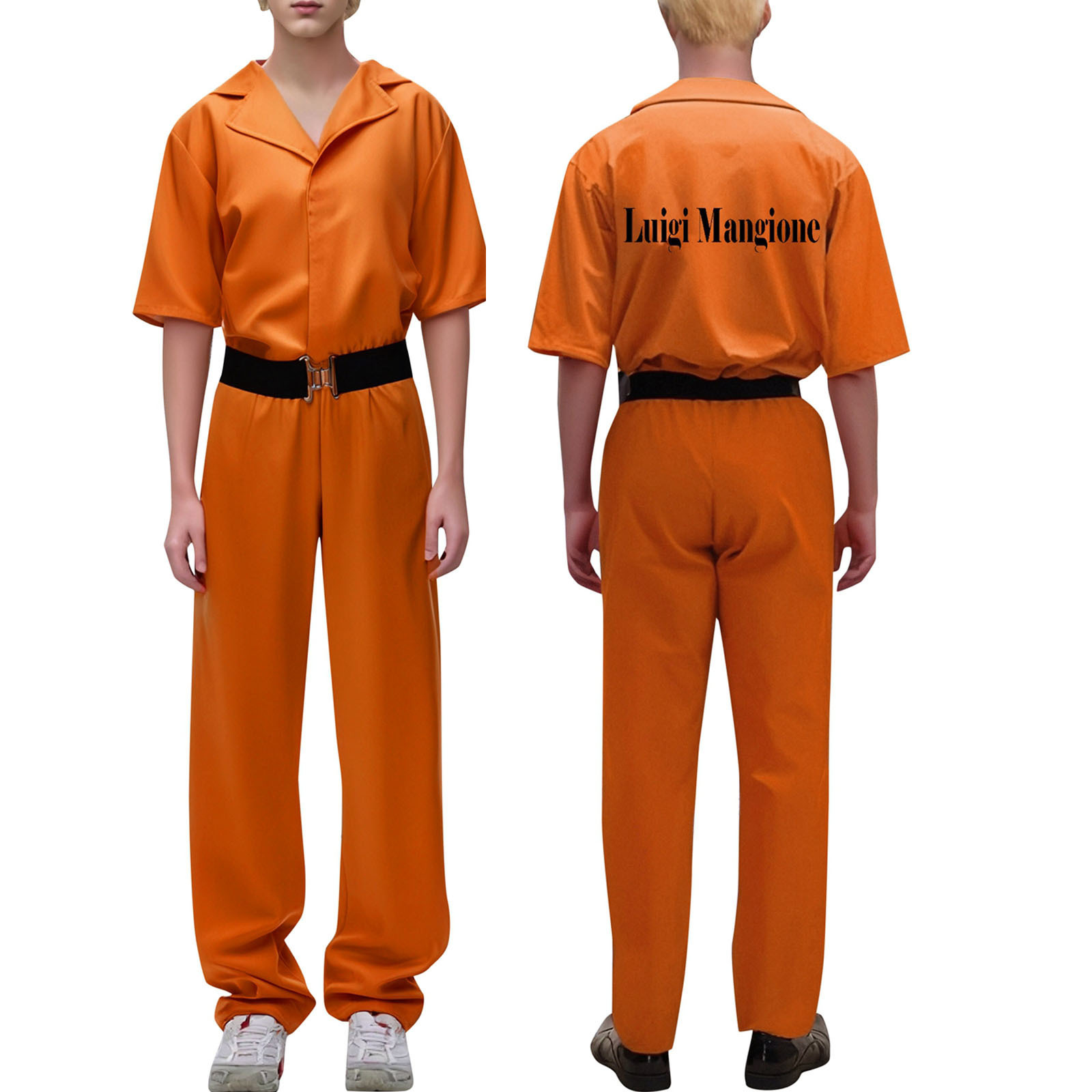 Halloween Luigi Prison Uniforme Juego de rol Uniforme de prisionero Héroes populares Uniforme de cosmos Robin Hood contemporáneo