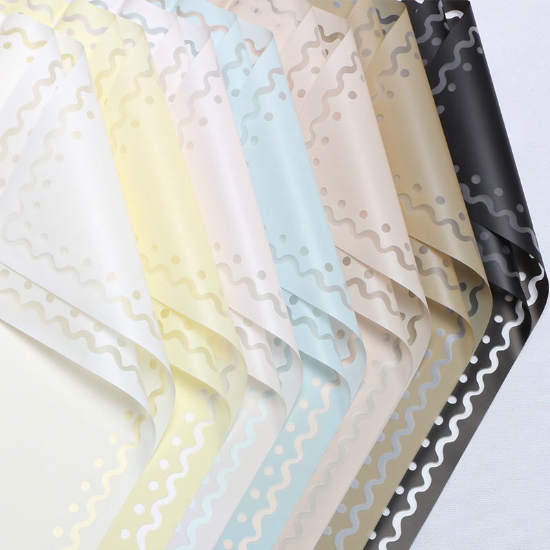 Huaxi bicarbonato de sodio gelatina película flor de embalaje DIY ramo florista impermeable semitransparente niebla papel de flores de pan
