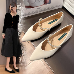 1688-30 Women's Single Shoes, Flat Mary Jane Shoes for Women, Soft Sole and Soft Upper, Wide & Chunky Fit, Plus Size Women's Shoes 41-43