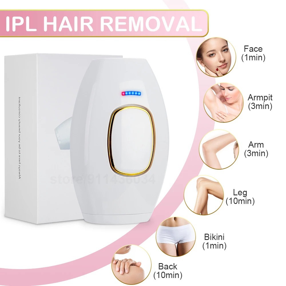 Venta caliente transfronteriza instrumento de depilación salón de belleza pulso fuerte dispositivo de depilación de cuerpo entero hogar portátil IPL fotón rejuvenecimiento de la piel instrumento image 3