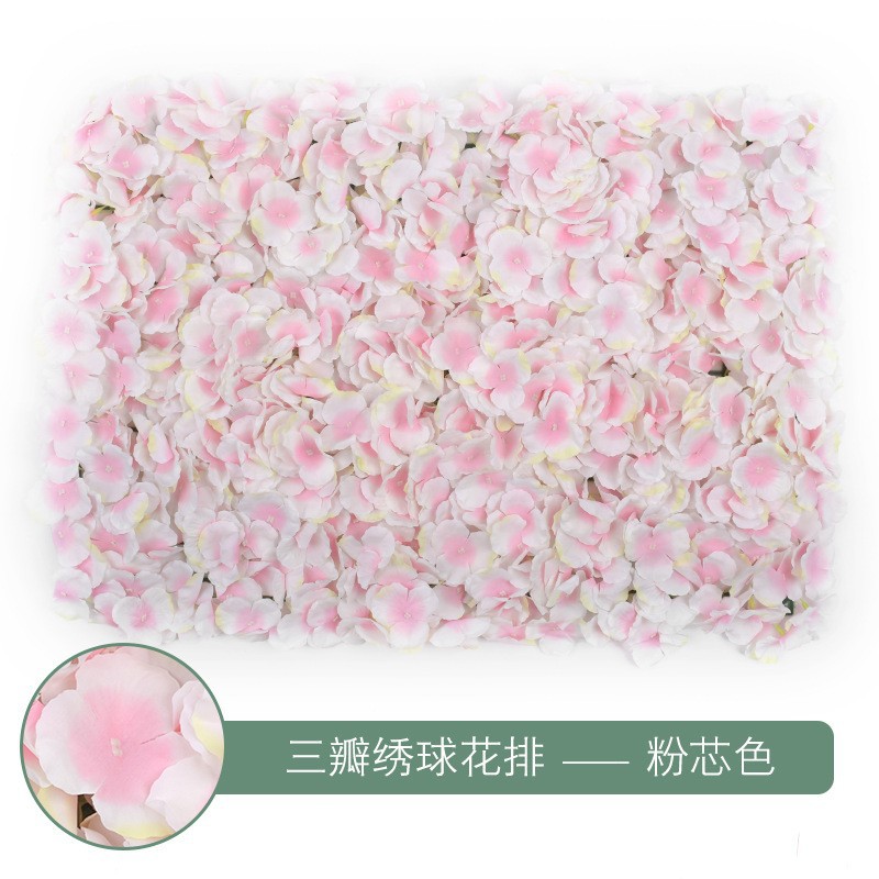 Muro de Flores de Hortensia para Decoración de Bodas, Arreglo Floral, Fondo de Pantalla, Alfombra de Pared, Arreglo Floral Artificial, Muro de Flores Famoso en Internet, Decoración de Bodas al por Mayor