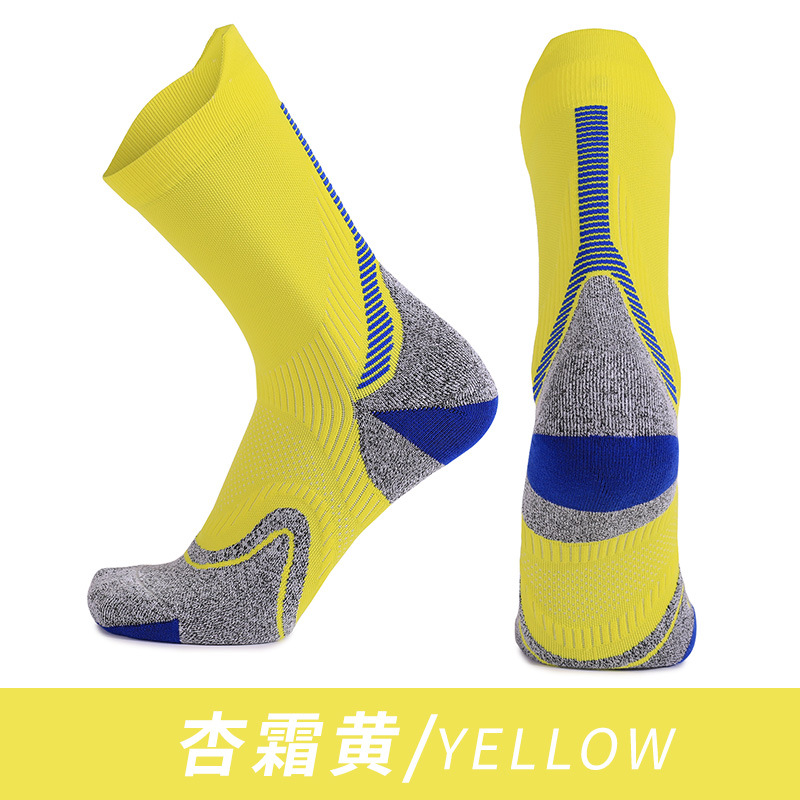 Calcetines de ciclismo coolmax de secado rápido calcetines deportivos antibacterianos que absorben el sudor, desodorante, engrosamiento, calcetines para correr de maratón personalizados