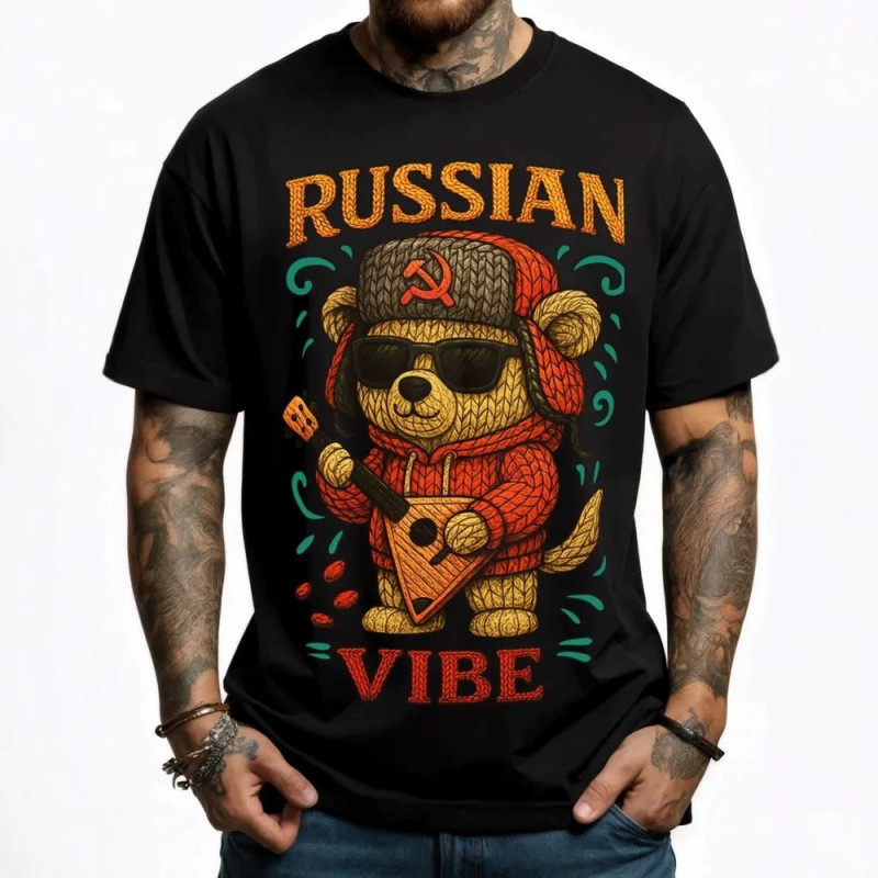 New Sports Fashion Brand T-Shirt Short-Sleeved Men's and Women's Style Personalized Cartoon Text Printed Casual Top Round Neck Cotton T-Shirt
