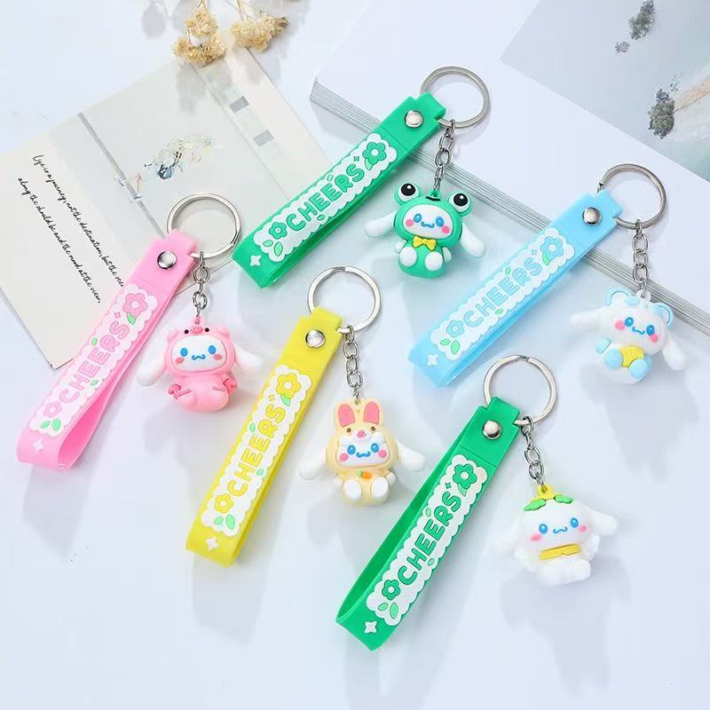 Cartoon Sanrio Keychain Soft Rubber Doll Cute Student Backpack Pendant Doll Claw Machine Gift Wholesale Cartoon Sanrio Keychain Soft Rubber Doll Cute Student Backpack Pendant Doll Claw Machine Gift Wholesale