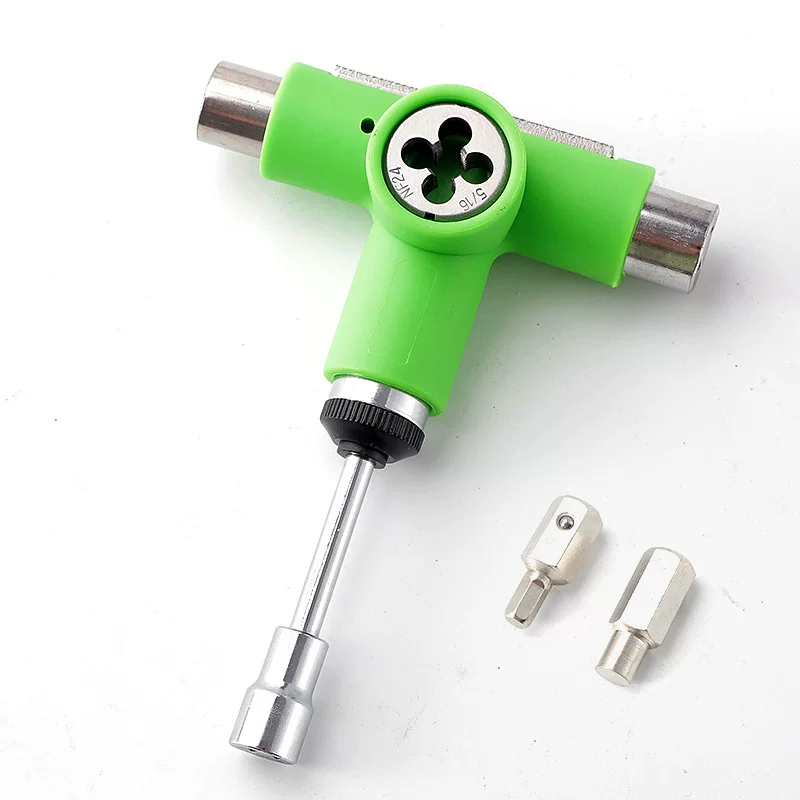 Skateboard with two curved ends, longboard, constructor, automatic detachable wrench