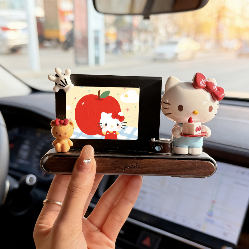 Couple Photo Frame Display Stand Parking Sign Cartoon Cute Kt Ornament Handmade DIY Valentine's Day Gift Creative Number Plate