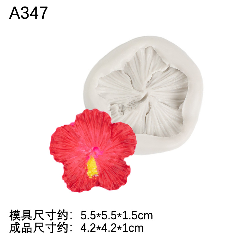 Planta flor molde de silicona epoxi arcilla cerámica suave decoración Fondant chocolate accesorios para hornear