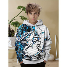 Y 34142 3D Fish Shrimp Print Hoodie 3D ��Ϻӡ�����¿羳