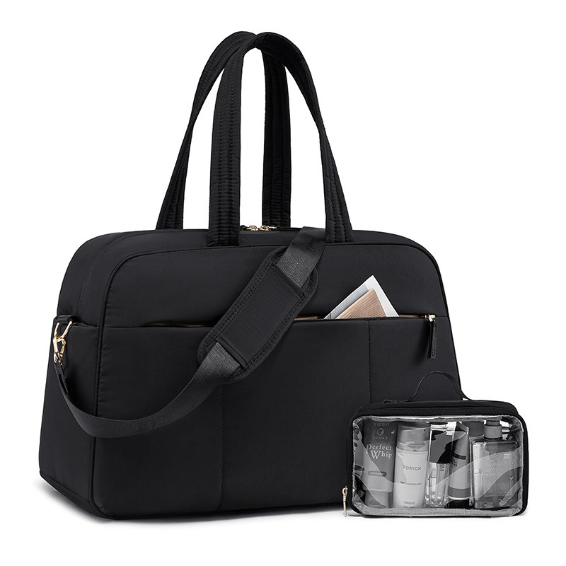 Nuevo tipo de bolsa de viaje con zapato compartimiento bolsa de ejercicios de mujer bolsa mojada bolsa de viaje de fin de semana de mujer impermeable