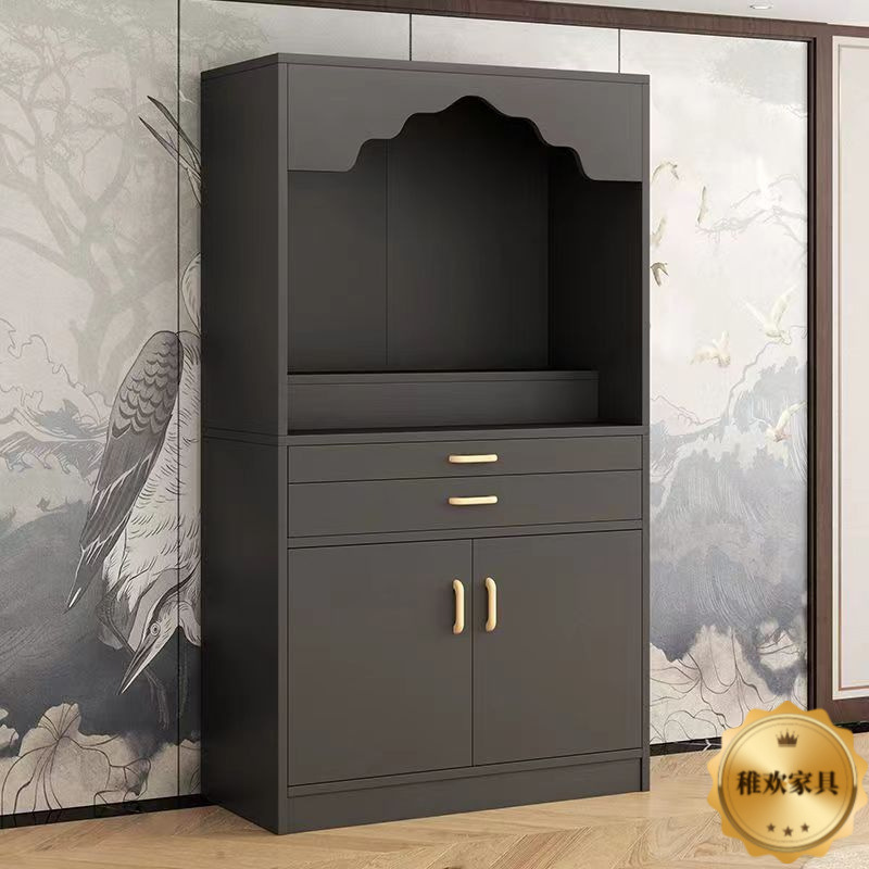 Buddha Altar, Buddha Cabinet, Incense Table, Household Modern Chinese-Style Buddhist Niche, Incense Table, God of Wealth Altar, Bodhisattva Cabinet, Incense Table