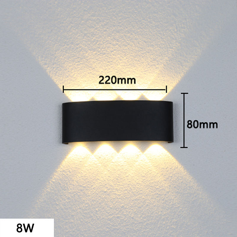 Viento moderno muy minimalista exterior l lámpara de pared de patio hotel interior creativo pasillo escalera pasillo iluminación de sala de estar