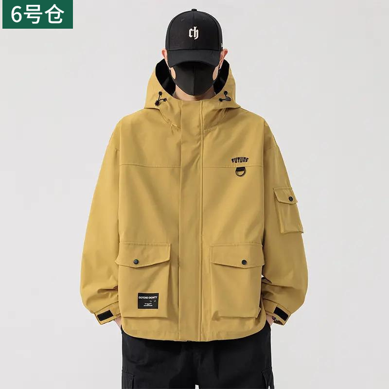 Autumn Men's Large Size Hooded Jacket for Fat Men Birthday Workwear Jacket Plus Fat Plus Size Top for Men