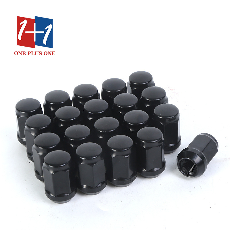 Cross-Border Car Modification Wheel Nuts Carbon Steel Wheel Hexagonal Cap Nut Screw Cap Car Modification Accessories
