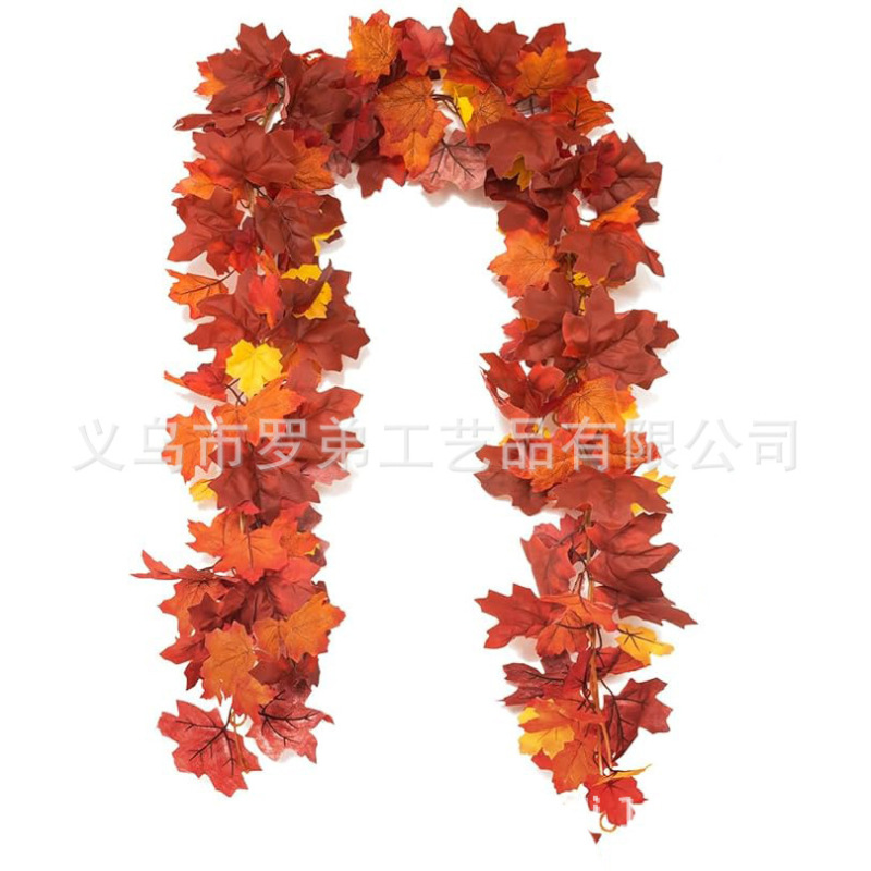 越境新製品アマゾンハロウィン秋の花輪カボチャベリードア吊り収穫祭籐リング感謝祭花輪|undefined