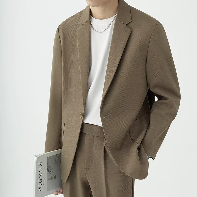 싱글 슈트 그레이 브라운