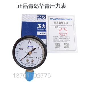 Ll Qingdao Huaqing Pressure Gauge Water Pressure Gauge Air Pressure Gauge Y-60 1.6Mpa Full Specifications