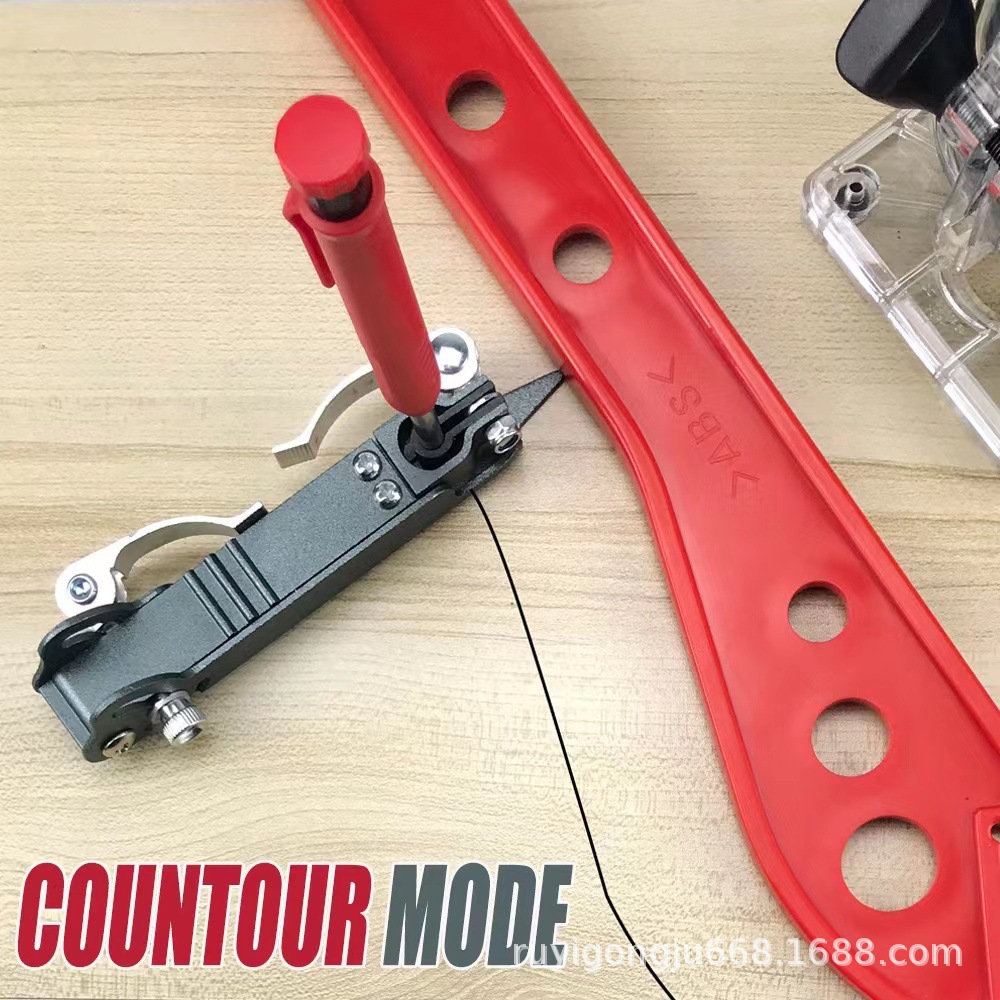 Woodworking pen shape taker graffiti line measurement tool circular planning line outline gauge profiling gauge shape taker tile compass 3