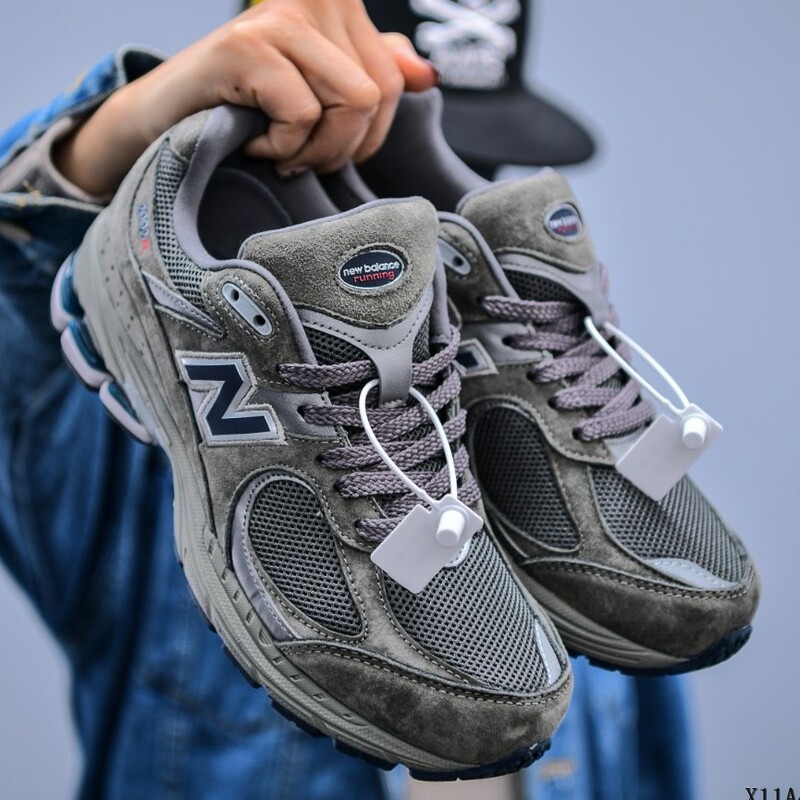 2002R Original Gray Putian Pure Original Comfortable American Retro Fabric Cow Leather Shock-Absorbing Wear-Resistant Breathable Sports Shoes