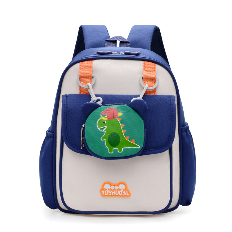 Dinosaurios de dibujos animados mochila para niños jardín de infantes lindas mochila preescolar 3 años 5 años niños respirables hombros