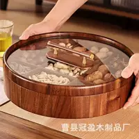 Ретро-поднос для закусок из дерева, 9 секций, для сухофруктов, легкая роскошь, из массива дерева, с крышкой