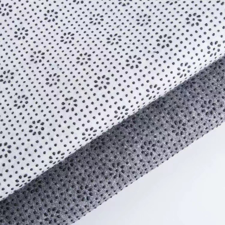 厂家供应 地毯地垫防滑底布 毛毡布滴塑点塑布