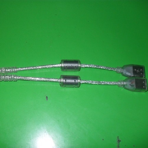 透明USB2.0AM/OEPN线带磁环2.0数据线带端子线电脑线束线脱皮加锡