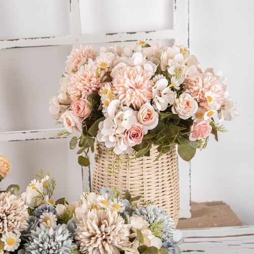 Fake flowers autumn chamomile bouquet INS style artificial flowers manufacturer home decoration cross-border wedding wholesale MW66792