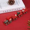 Christmas wooden decorations, train, atmospheric jewelry, suitable for import, wholesale