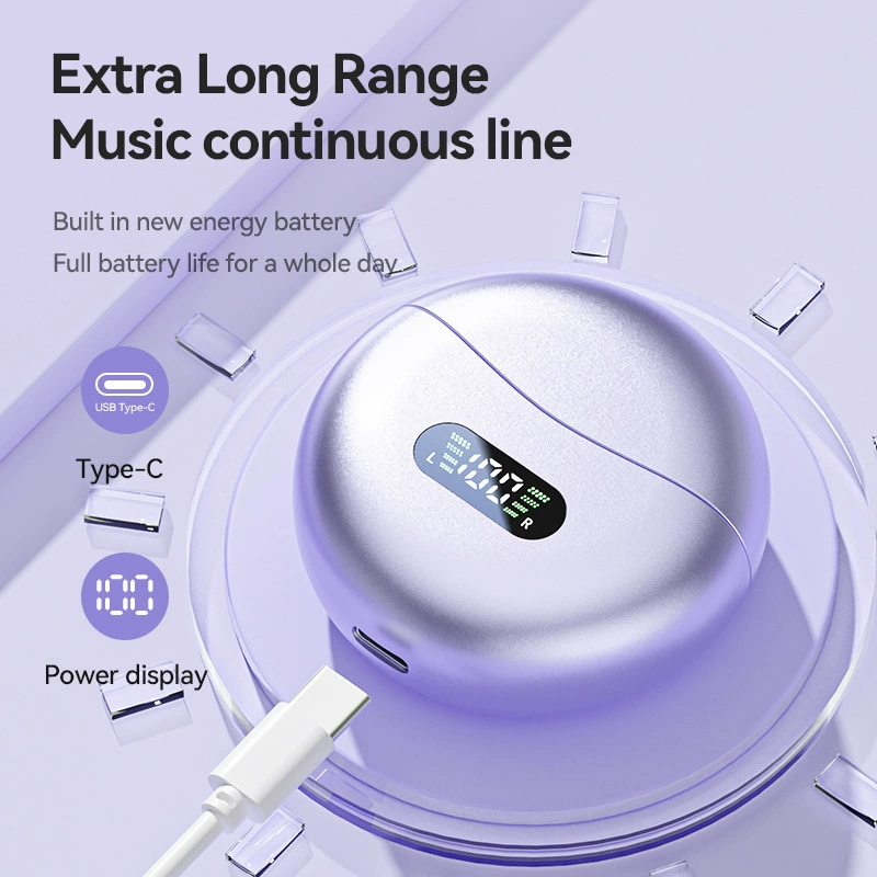 Костные кондуктивные наушники M79, Bluetooth 5.49, открытые уши, спортивные, отображение батареи