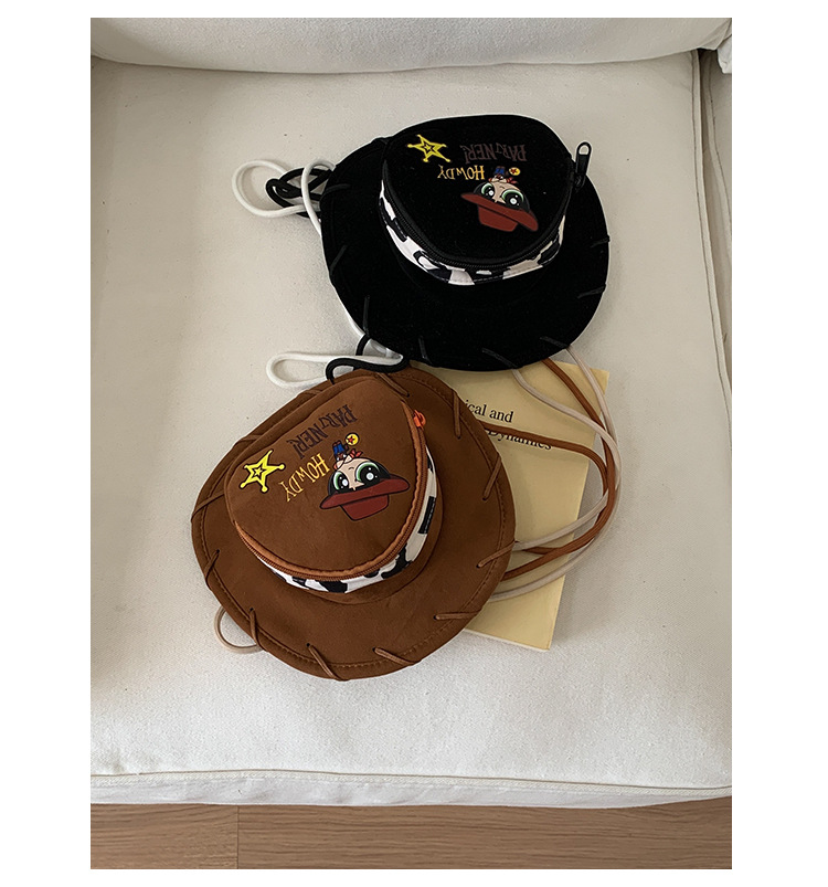 Cute Ins-style 2025 summer new denim hat crossbody bag with cartoon design, fun and personalized single-shoulder phone case undefined