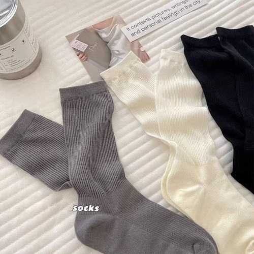 Women's Summer Thin Middle Calf Ins Trendy Fashion Comfy Breathable Casual Summer Stacked Socks