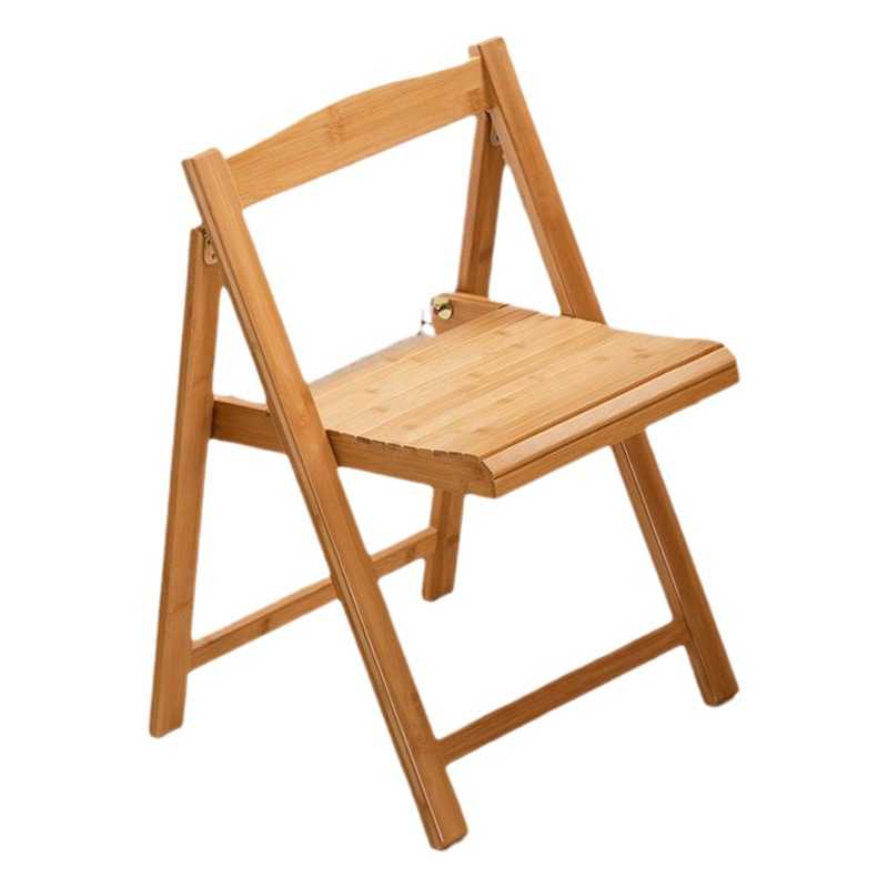 Silla plegable de madera maciza mesa de comedor y silla trasera Silla de comedor de madera maciza Silla de restaurante taburete respaldo hogar
